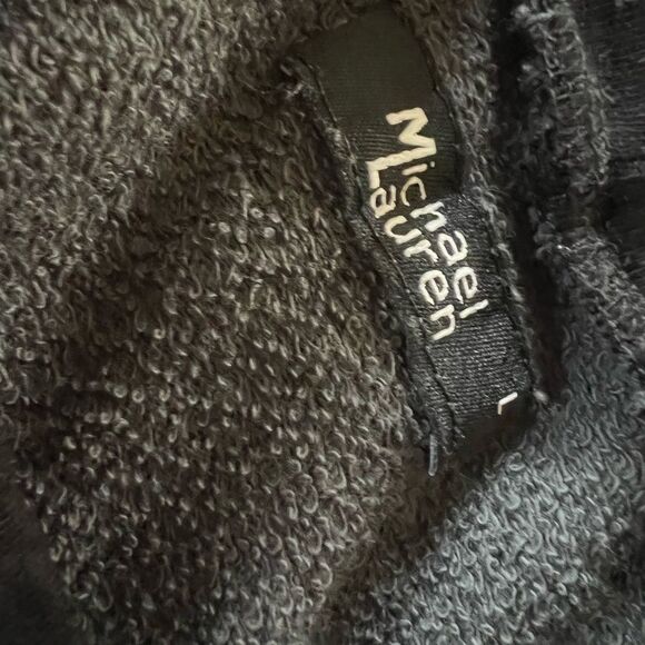 Michael Lauren Distressed Long Sleeve Sweatshirt Athleisure Lounge L - Picture 11 of 11